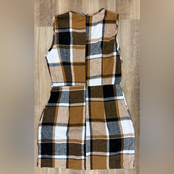 SHEIN Women’s Size Medium Plaid Zip-Up Dress - Picture 2 of 3